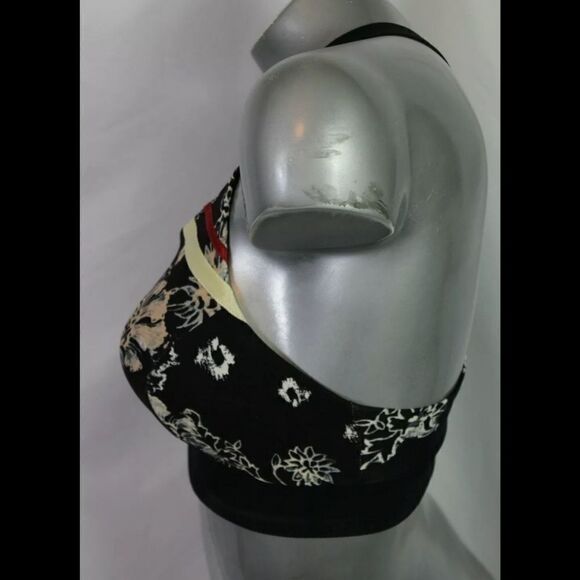 Free People MOVEMENT Freestyle Sport Bra Printed-XS-$58 MSRP BLACK FLORAL PRINT - Picture 4 of 9